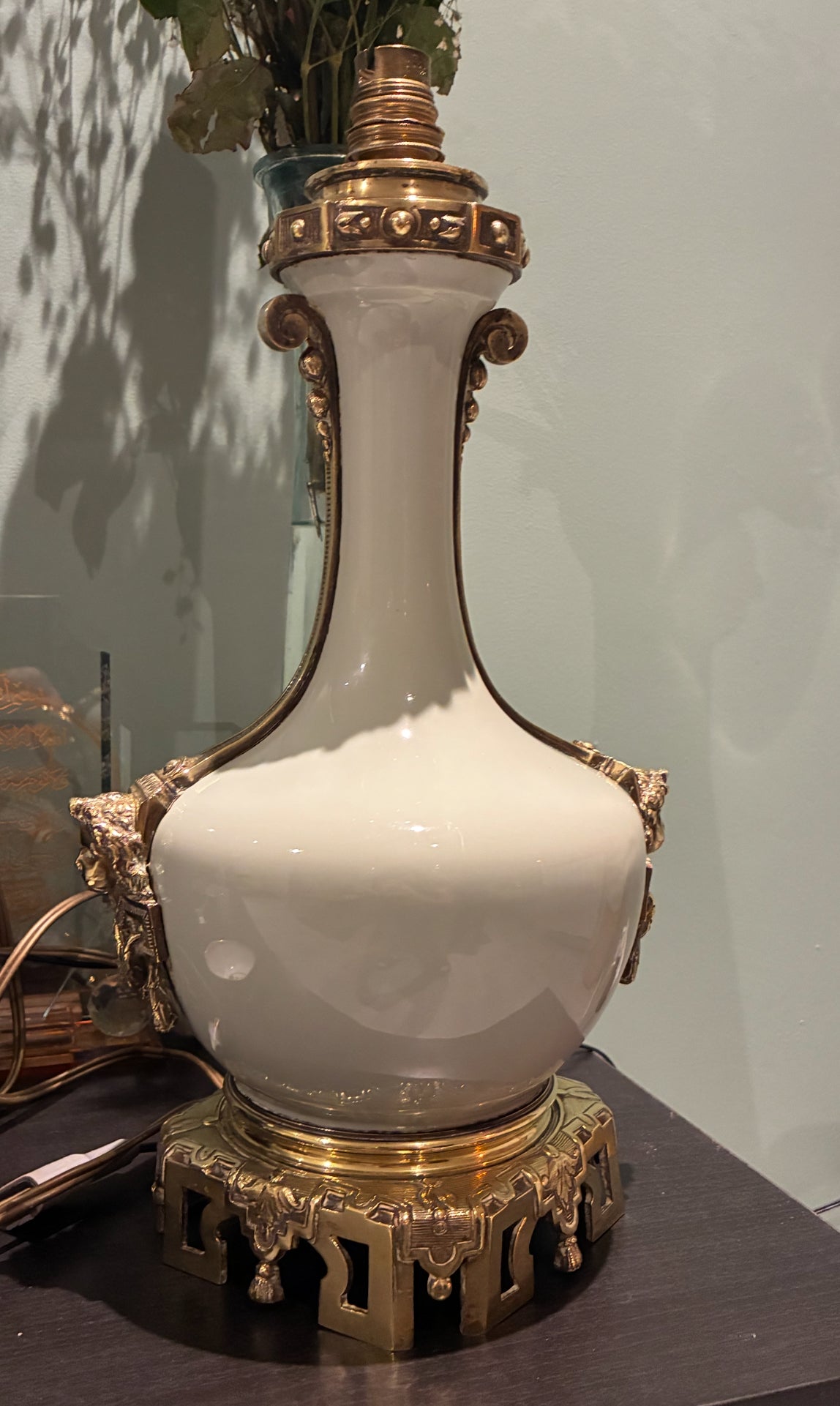 Vase céladon à monture en bronze doré — époque Napoléon III, XIXᵉ siècle