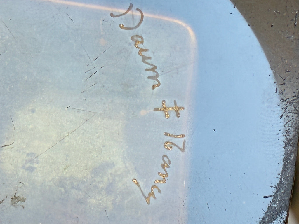 Vase aux iris en verre granité doré, signature Daum Nancy — Art nouveau, vers 1900